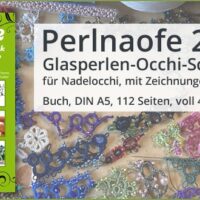 Perlnaofe 2 – Glasperlen-Occhi-Schmuck für Nadelocchi, mit Zeichnungen, auch für Schiffchen