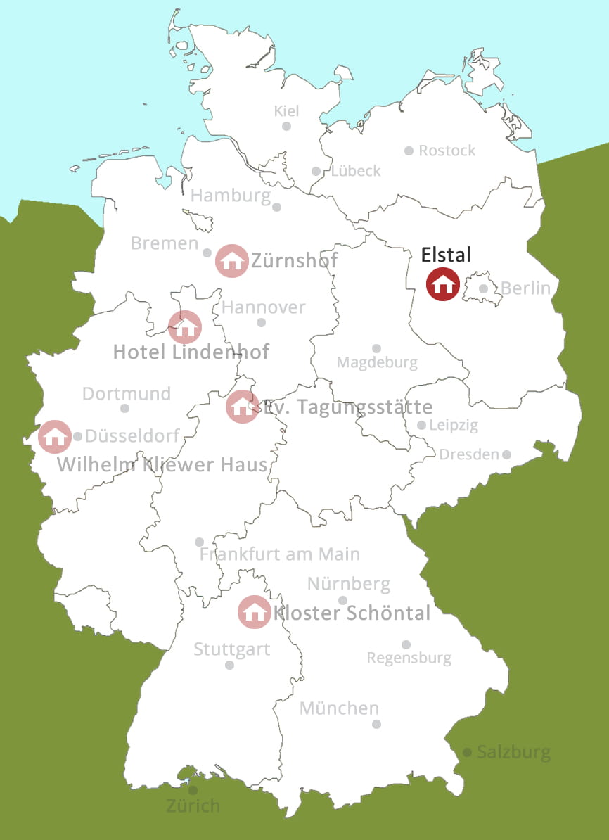 Kurs Orte Deutschland Karte Elstal